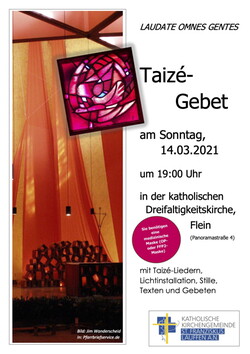 Taizé-Abendgebet am 14. März 2021