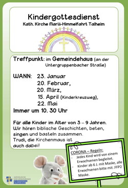 Flyer Kindergottesdienst Talheim