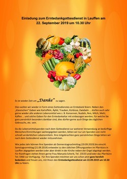 Erntedank 2019