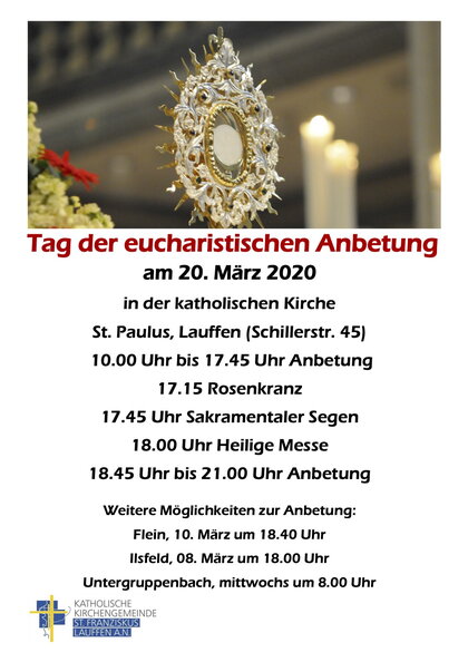 Tag der eucharistischen Anbetung